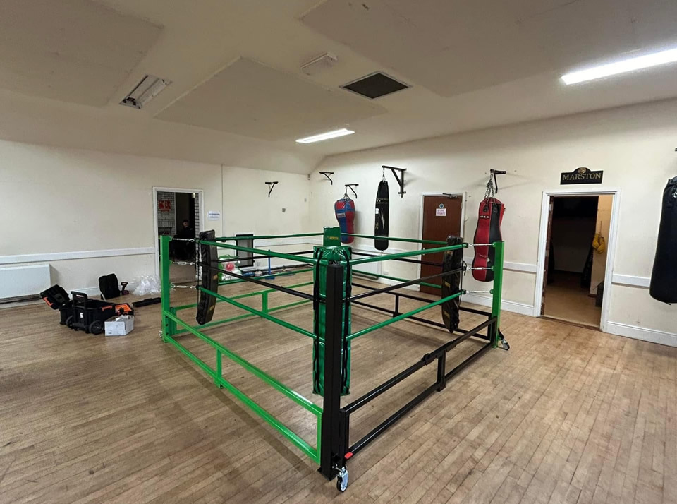 fold out boxing ring shared studio