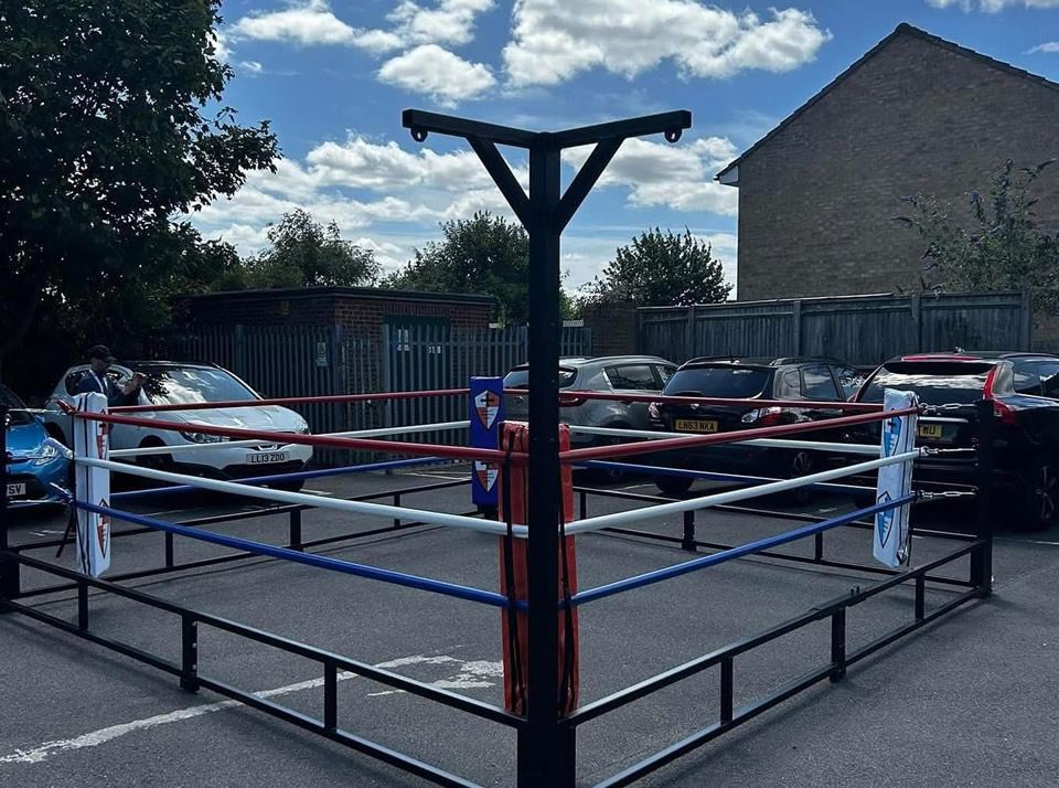 fold out boxing ring that works with your space